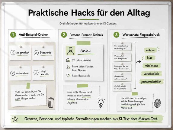Praktische Methoden für KI-Content im Arbeitsalltag