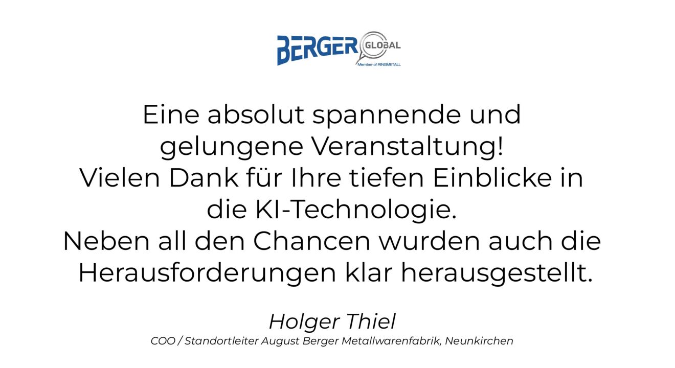 Holger Thiel, COO / Standortleiter August Berger Metallwarenfabrik, Neunkirchen