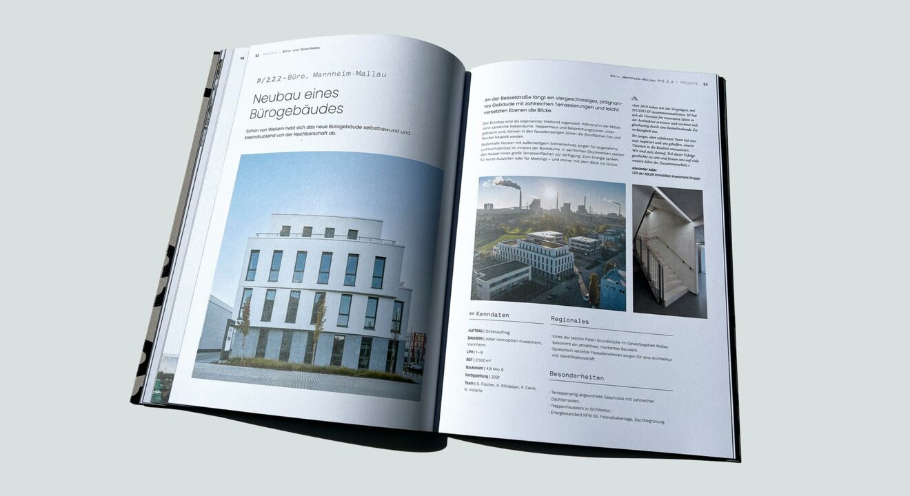 STUDIO SF Architekten, Büro Mannheim-Mallau von 100 Seiten Marke, Leistung, Storytelling