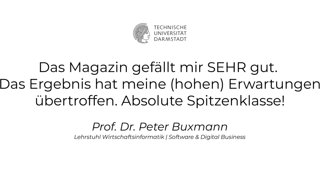 Prof. Dr. Peter Buxmann, TU Darmstadt, Lehrstuhl Wirtschaftsinformatik | Software & Digital Business
