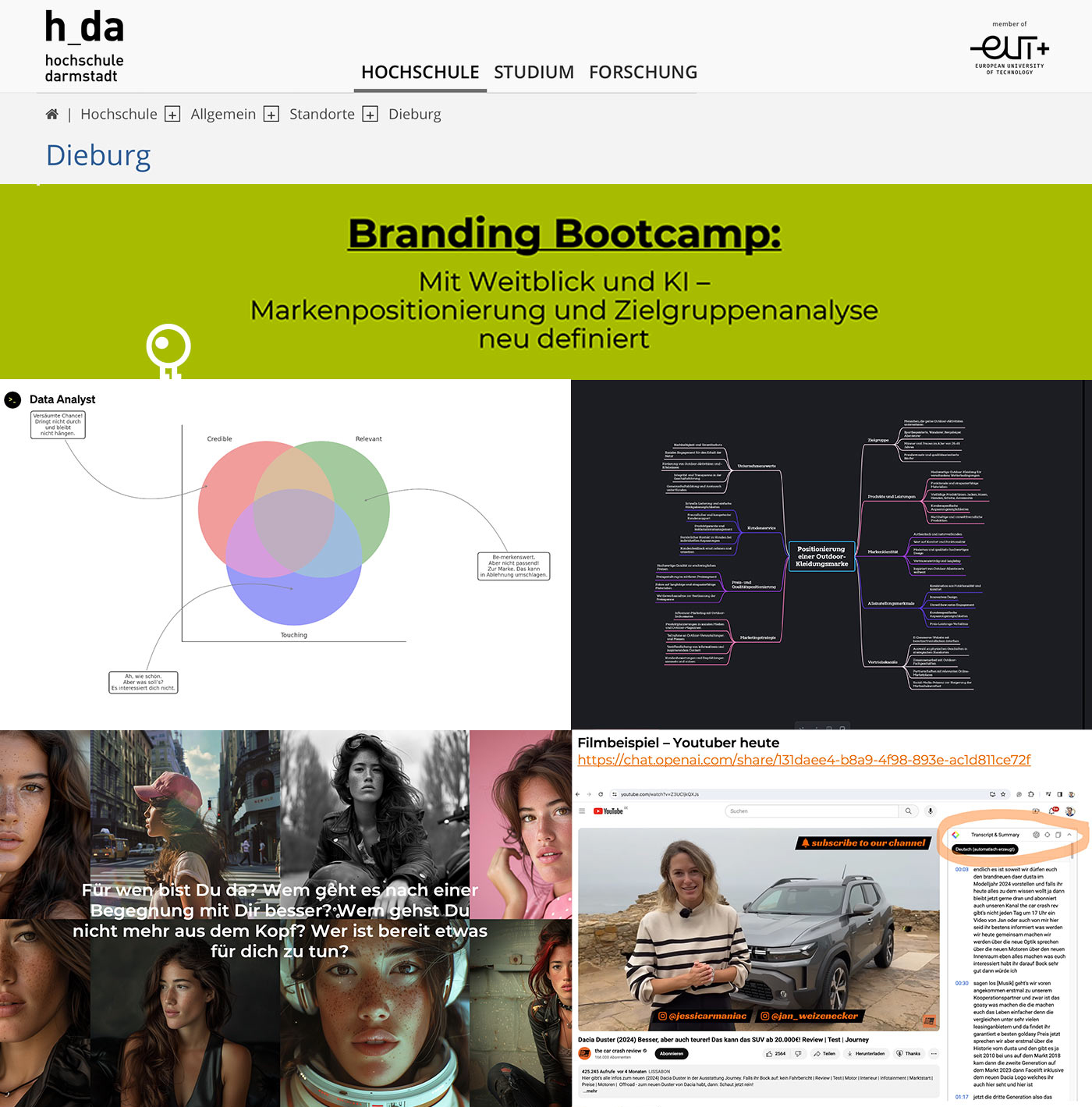 Generative KI im Business: Workshops und Projekte an der h_da
